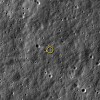 An image of LADEE captured by the camera aboard NASA's Lunar Reconnaissance Orbiter (LRO) ...