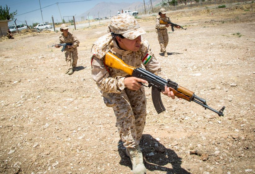 Iraq: Women Peshmerga Of The 2nd Battalion Military Exercise