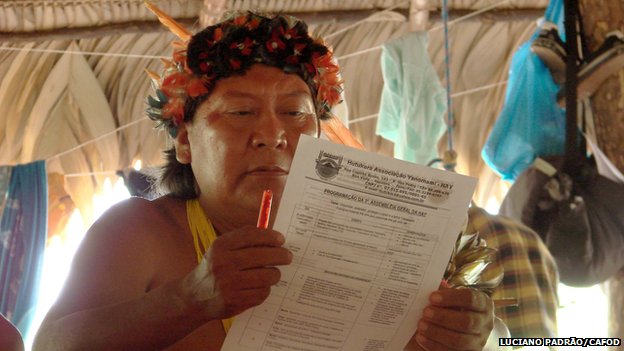 Davi Kopenawa, a Yanomami leader and shaman 