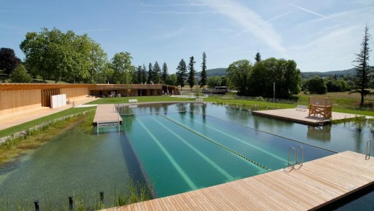 The Naturbad Riehen swimming pool is entirely chemical-free (Photo: Helen Schneider)