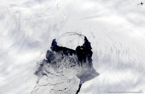 Big Antarctic glacier to keep raising seas, even without warming Photo: NASA