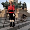The Ekso-Suit was trialled by Amanda Boxtel, who was paralyzed following a skiing accident...