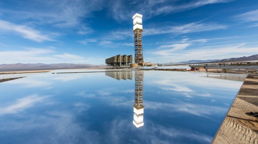 The world's largest solar thermal generation plant, Ivanpah Solar Electric Generating Syst...