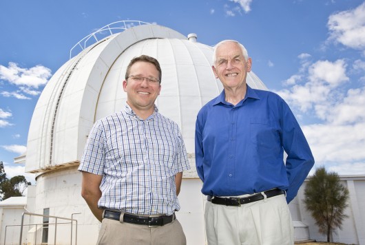 Lead researcher Dr Stefan Keller (left) and team member Professor Mike Bessell (Photo: Dav...