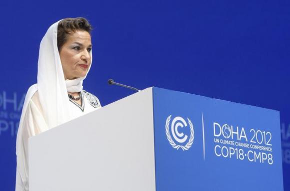 UN climate chief urges investors to bolster global warming fight Photo: Fadi Al-Assaad