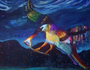 A Rainbow Crow (Pintrest.com)