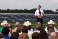 President Barack Obama at the DeSoto Next Generation Solar Energy Center. Credit: White House Photographer Jesse Lee/Wikimedia Commons