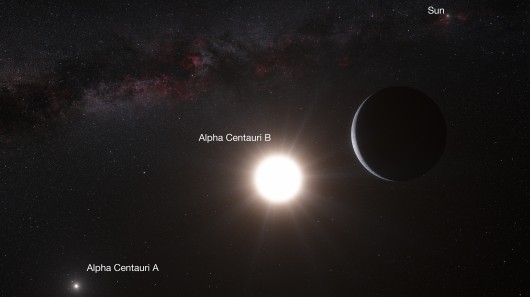 The Alpha Centauri system and hypothetical planet (Image: European Southern Observatory)