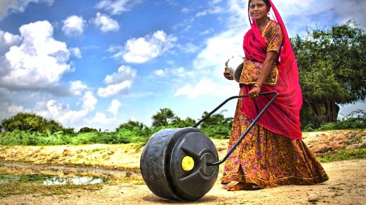 The WaterWheel is designed to transport three to five times as much water as traditional m...