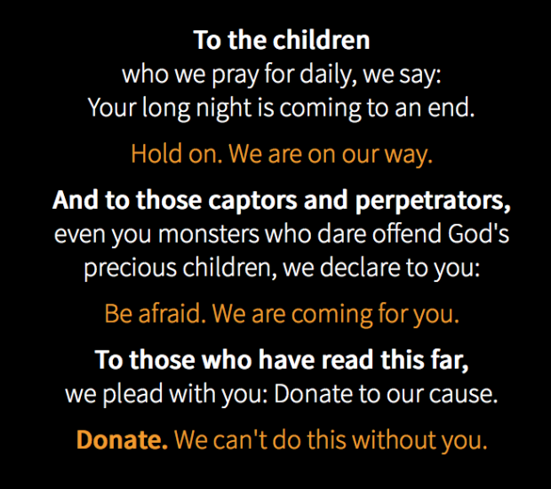 Glenn Beck Urges Vieweres to Help Operation Underground Railroad Stop Child Sex Trafficking