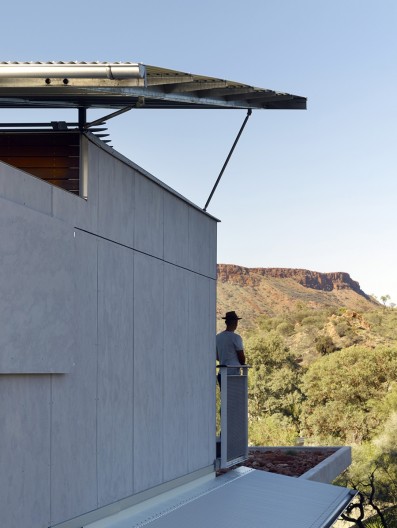 A fly-roof is used to help regulate the temperature within the house