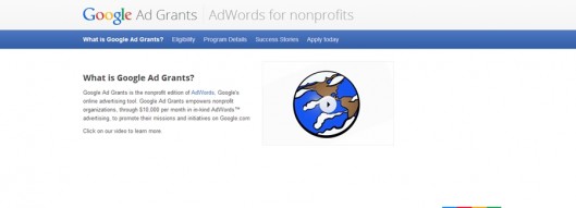 Google Ad Grants provides in-kind AdWords advertising for non-profit organizations
