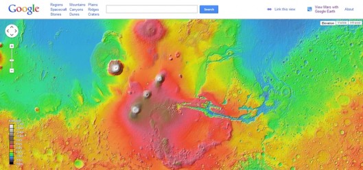Google Mars allows users to explore the Red Planet