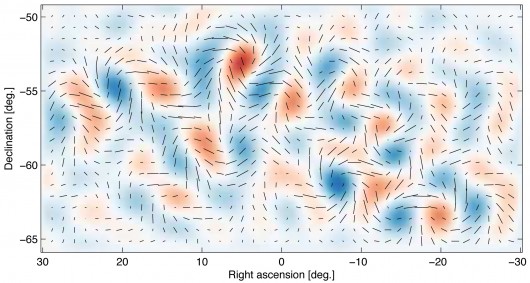 Gravitational waves from inflation generate a faint but distinctive twisting pattern in th...