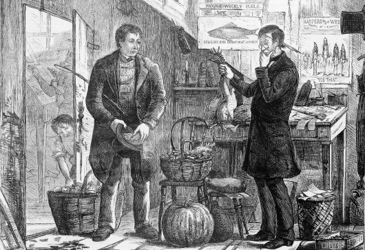 Barter exchange of chickens for a newspaper subscription (Photo: US Library of Congress)