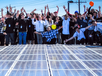 Launch of a solar array at a high school in Reno, Nev. 