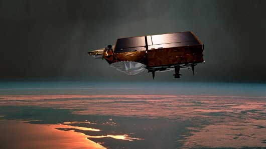 An artists impression of the ESA's CryoSat satellite (Image: ESA)