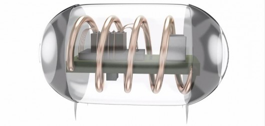The implaint includes a small coil through which it receives power (Image: Stanford Univer...