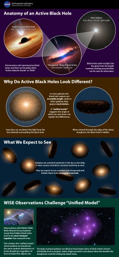 NASA infographic on the composition of supermassive black holes (Image: NASA/JPL-Caltech/N...