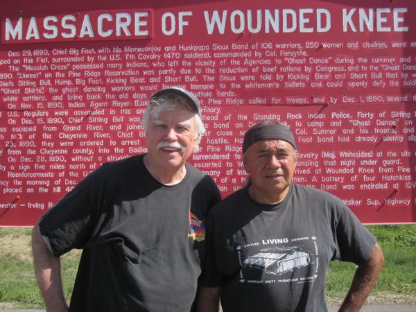 Kevin McKiernan and Willard Carlson revisited Wounded Knee during the 40th anniversary in 2013. (Kevin McKiernan)