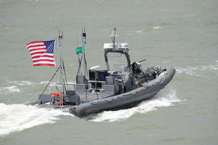Navy unveils self-guided drone boats
