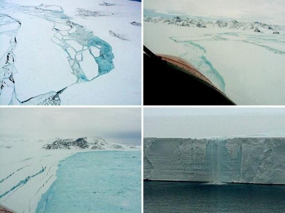 Warmer air caused ice shelf collapse off Antarctica