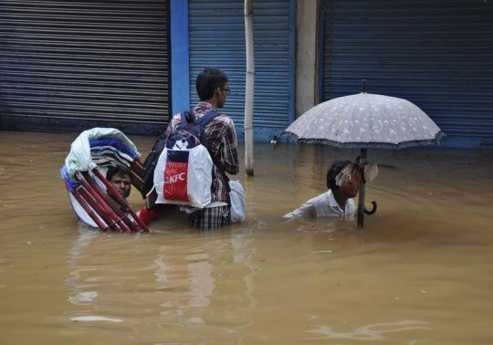 Death toll mounts to 43 in India's flood-hit northeast Photo: Utpal Baruah
