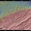 Topography map of Gale Crater showing Curiosity's path (Image: NASA/JPL-Caltech/Univ. of A...