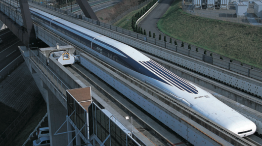 A maglev train broke the 600 km/h speed barrier in Japan (Image: Central Japan Railway Com...