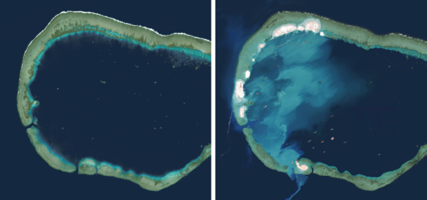 Mischief islands: before and after
