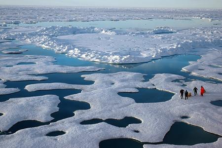 Ice is melting on both poles, but most markedly in the Arctic. (Photo: NOAA)