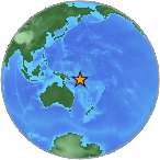 Globe with Earthquake Location