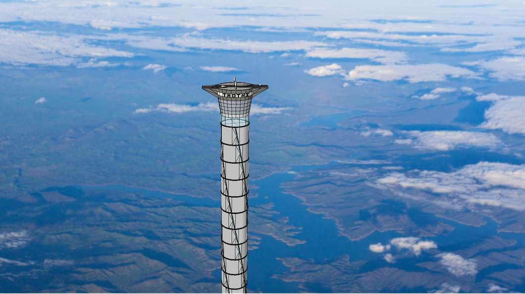 The Thothx inflatable space tower would extend to 20 km above the Earth's surface