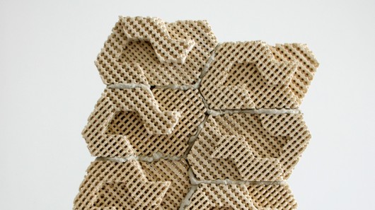 The 3D-printed cool brick can hold water in its pores, like a sponge (Photo: Emerging Obje...