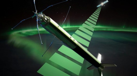 Artist's depiction of the ICI-4 rocket which launched today (Image: Trond Abrahamsen, And�...