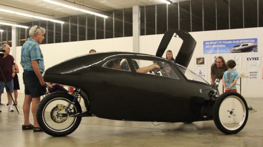 The prototype Raht Racer  Raht standing for Recumbent Human Automobile Transit 