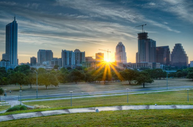Sunrise over Austin, Texas. (Image via Brandon Watts/flickr)