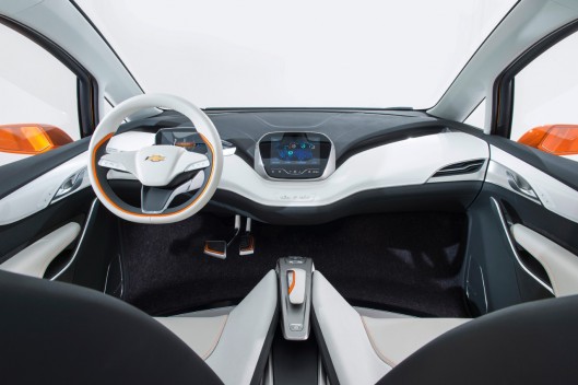 A view of the Chevrolet Bolt EV concept's interior