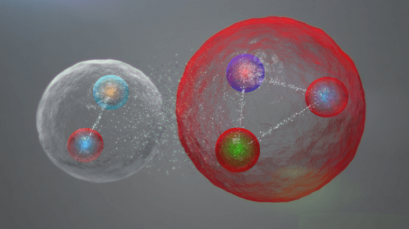 The intricate dance of the J/psi and the proton. Image credit: CERN