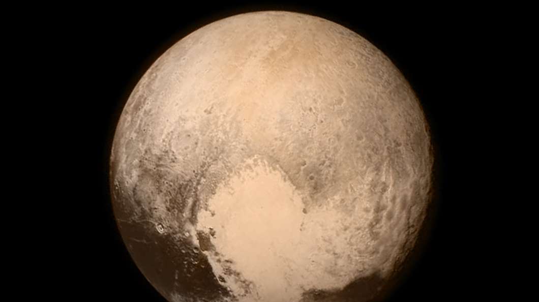 Color image of Pluto returned 16 hours before flyby