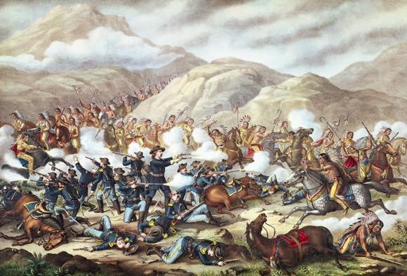 13 year-old Black Elk witnessed The Battle of the Greasy Grass (the Lakota's preferred term), aka. The Battle of Little Bighorn on June 2526, 1876. (Bettmann/Corbis/AP Images)