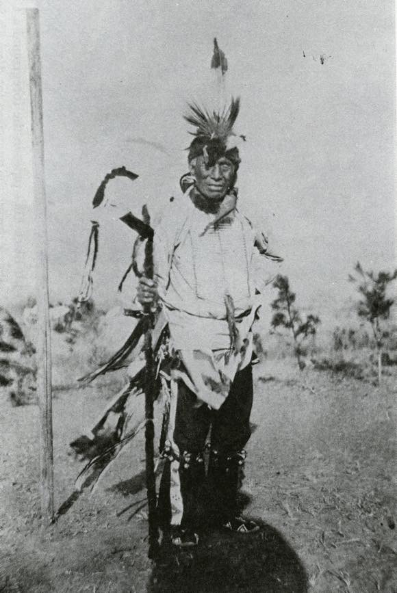 Black Elk at a feast given by John G. Neihardt in May 1931, during the interviews for Black Elk Speaks, published in 1932. John G. Neihardt Trust