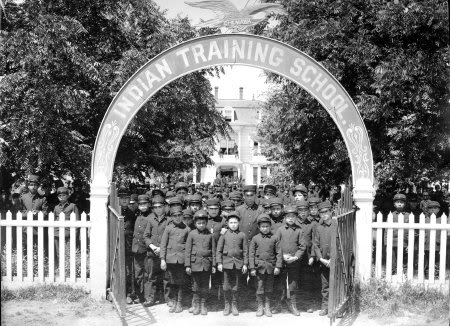 Classes at Chemewa began with 18 students14 boys and 4 girlsall from the Puyallup Reservation. (Oregon State Library)