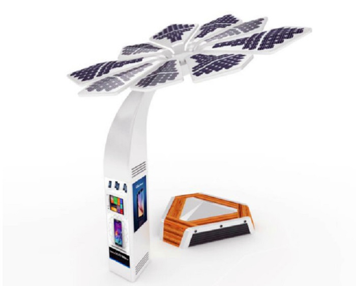 Smart palm solar panels