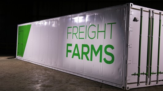 Freight Farms is one of a number of companies offering shipping containers set up as self-...