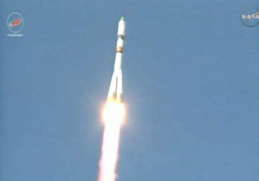 Progress 59 launch on April 28, 2015 via NASA on G+