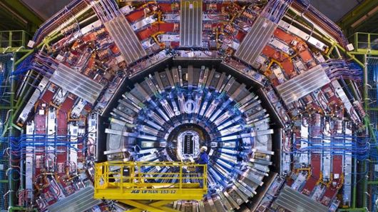 The Compact Muon Solenoid (CMS) general-purpose detector at the Large Hadron Collider was used in the warm up exercise (Image: CERN)