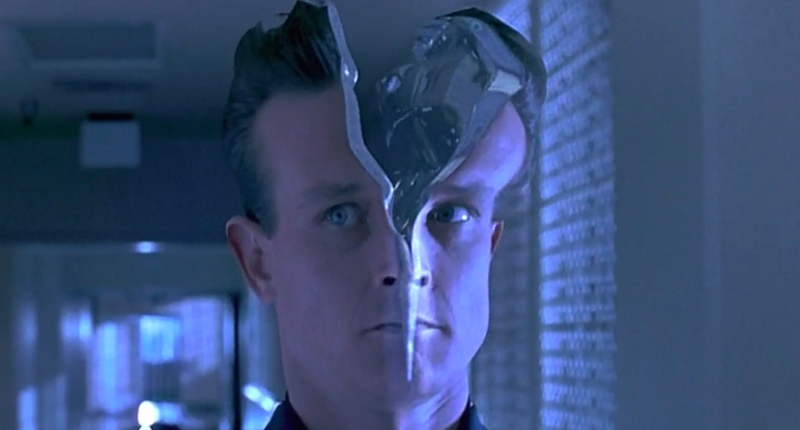 Image: Terminator T1000 opening head to avoid bullet (TriStar Pictures)