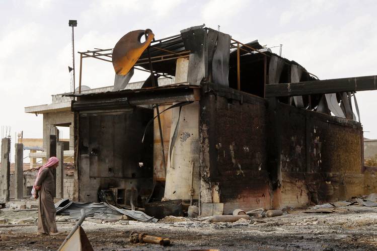 The U.S. and its allies in the fall of 2014 began airstrikes on Islamic State-controlled oil facilities in eastern Syria, including this oil refinery and gas station in the province of Raqqa.