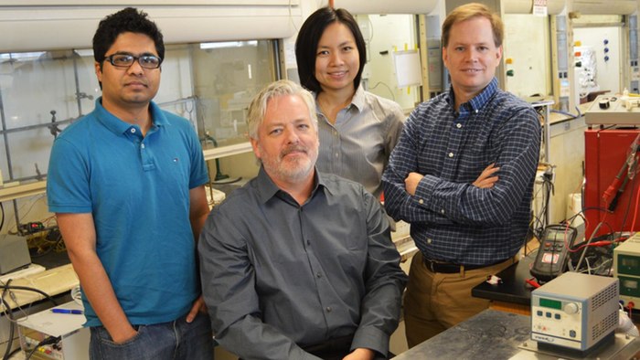 UTA researchers (L to R), Mohammad Fakrul Islam, Frederick MacDonnell, Wilaiwan Chanmanee and Brian Dennis, whose ...